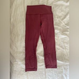 Lululemon Athletica Cropped Misty Merlot Align Leggings